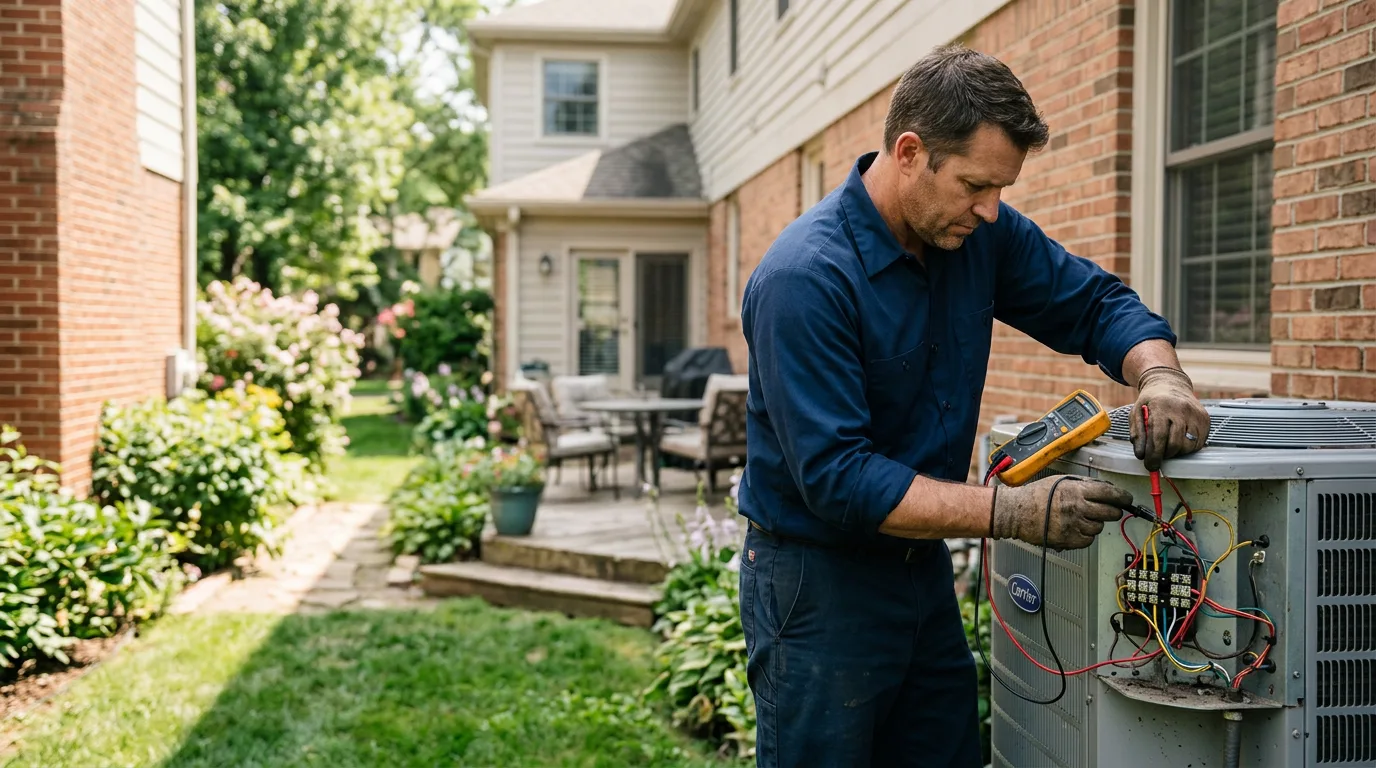 HVAC technician working near Gillett Grove, IA